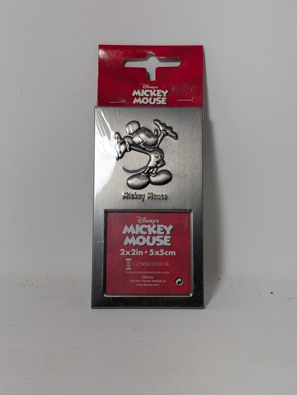 Vintage (2001) Disney Micky Mouse Picture Frame 2x2 in 5x5cm, In Sealed Pack
